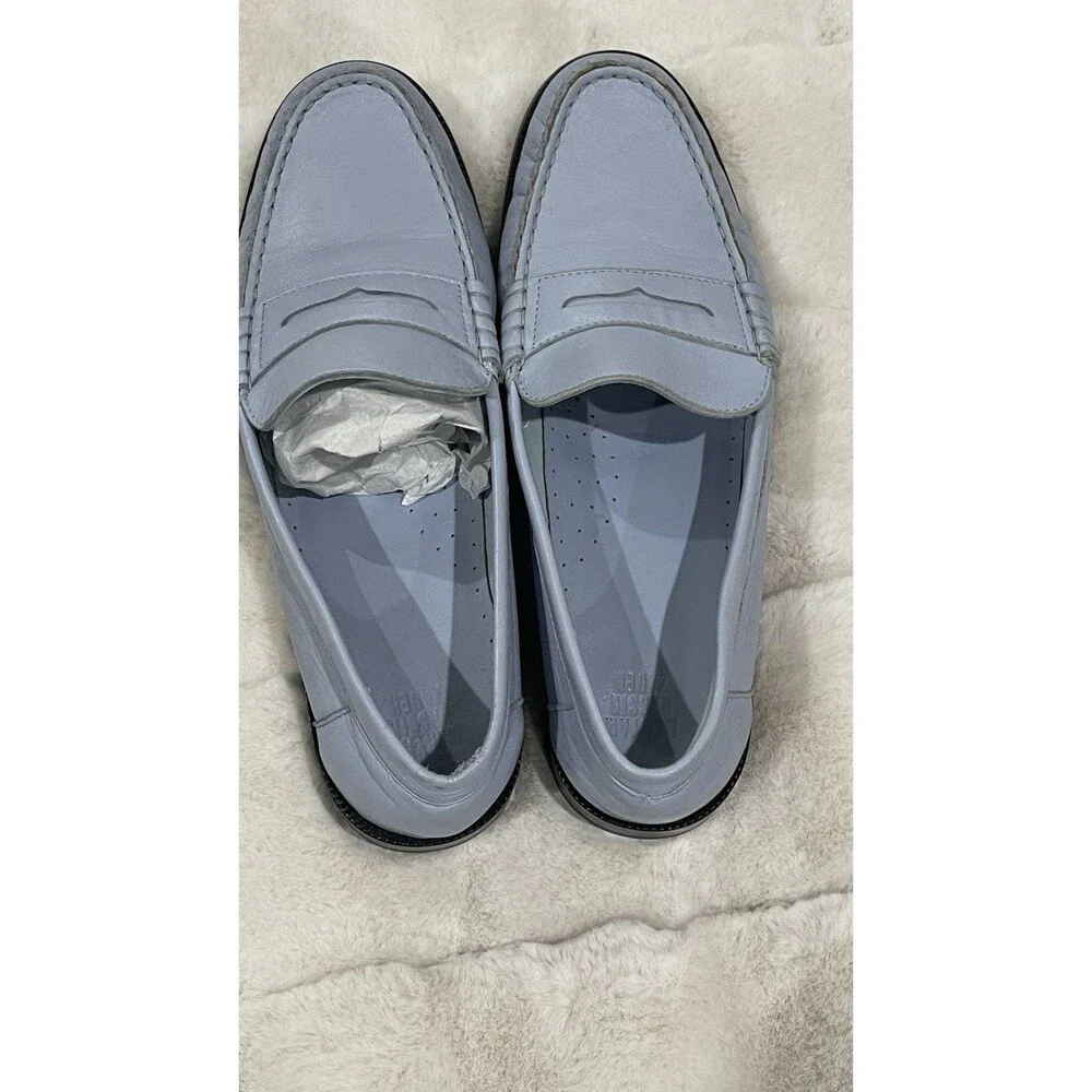 Maryam Nassir Zadeh Alan Loafers Light Blue Leather EU 44 US 10 Men’s